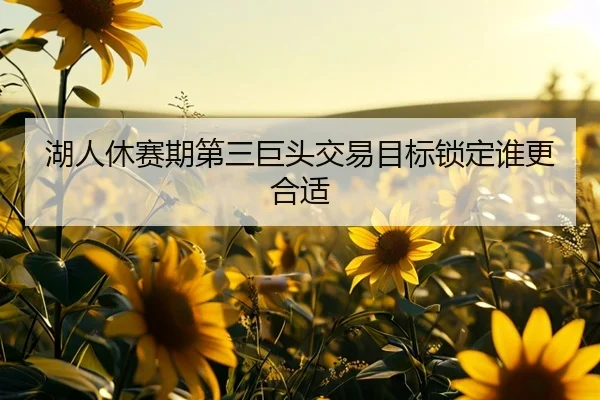 湖人休赛期第三巨头交易目标锁定谁更合适